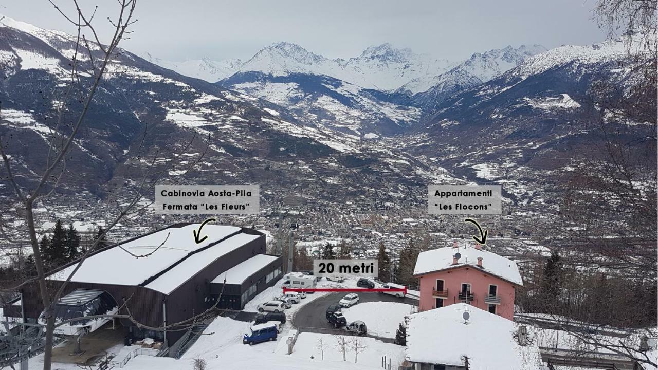 Les Flocons Pila Lägenhet Pila  Exteriör bild